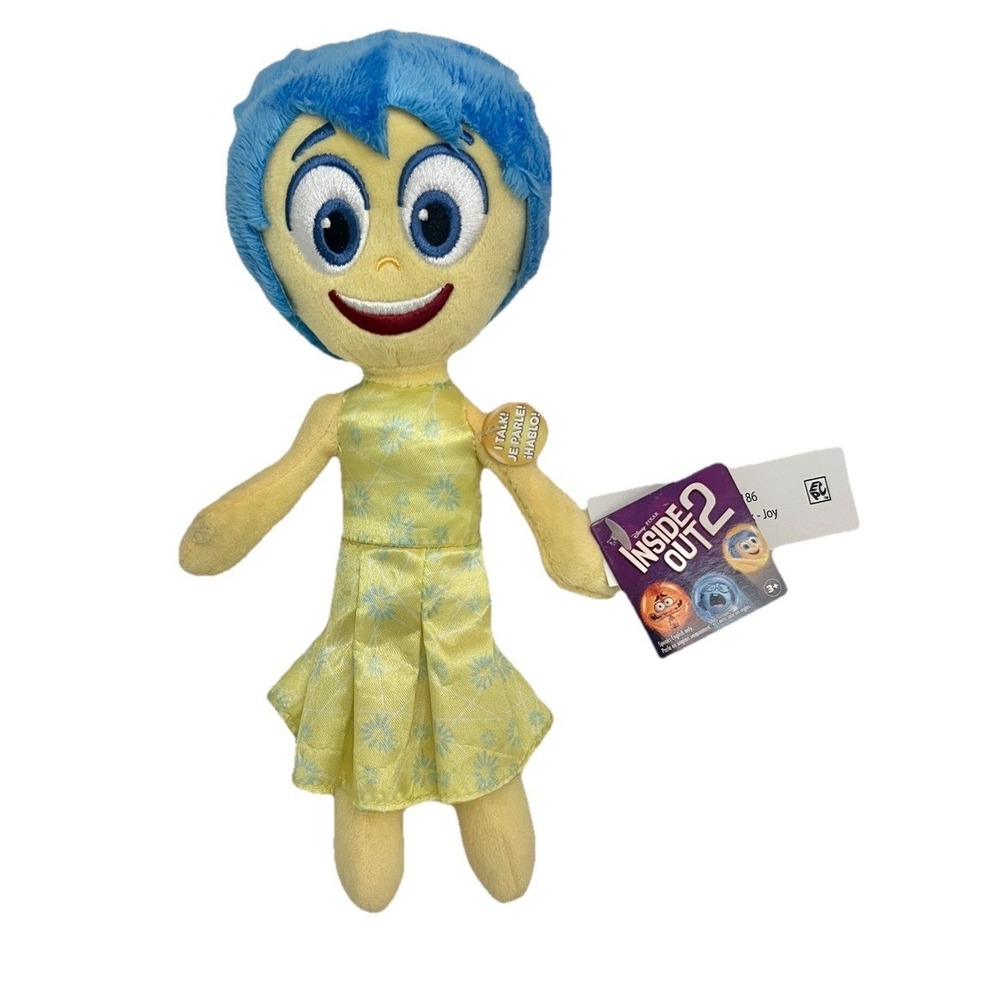 Inside Out 2 Joy Plush Toy Talk Just Play Disney Pixar Movie Collectible - Picture 2 of 5